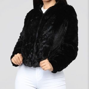 Look but don’t touch fuzzy jacket Fashion Nova